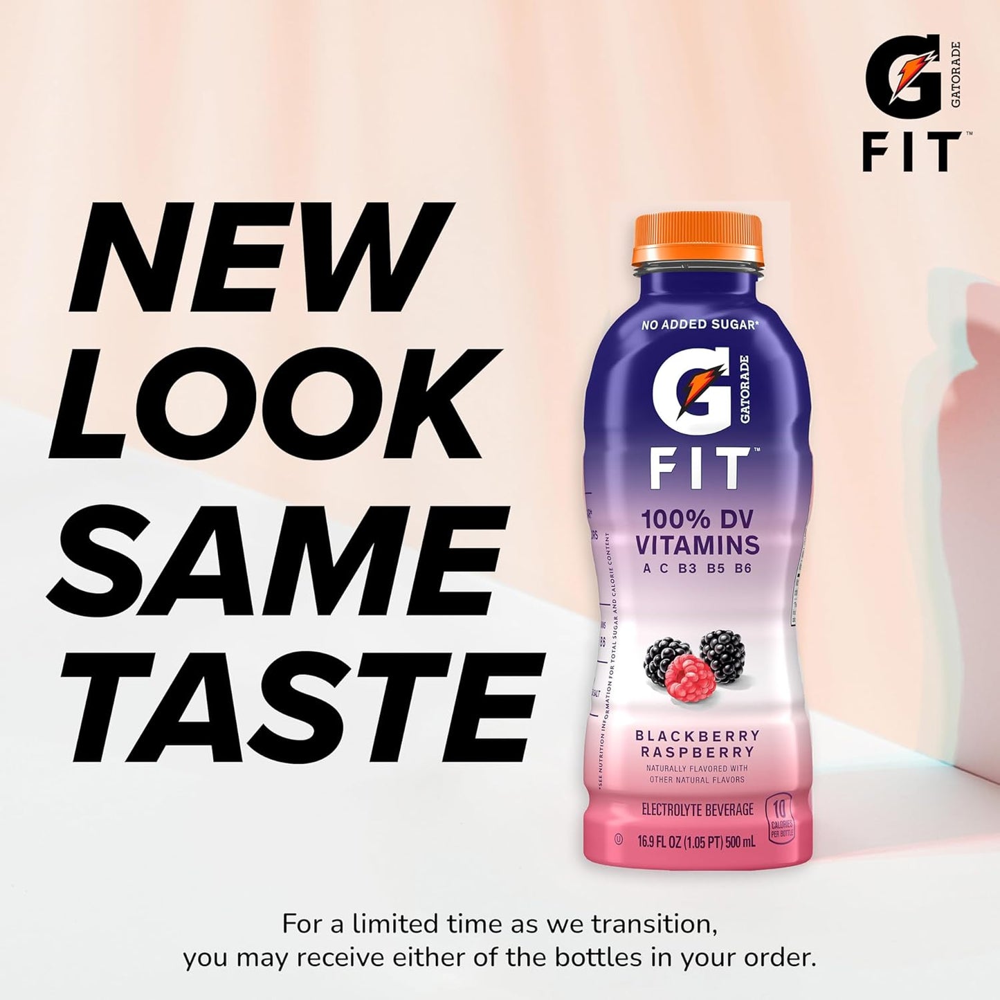 Gatorade Fit Electrolyte Drink, Healthy Hydration, 16.9 oz Bottles (Pack of 12)