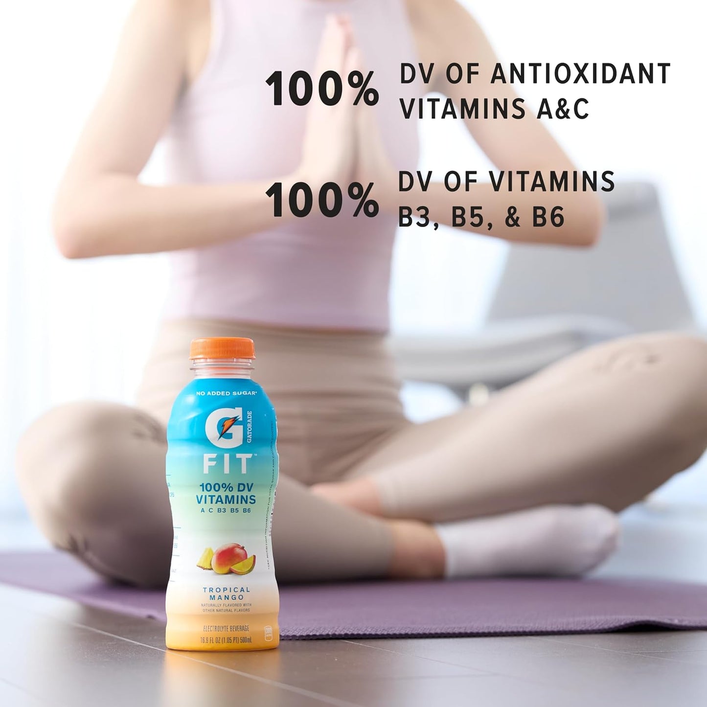 Gatorade Fit Electrolyte Drink, Healthy Hydration, 16.9 oz Bottles (Pack of 12)