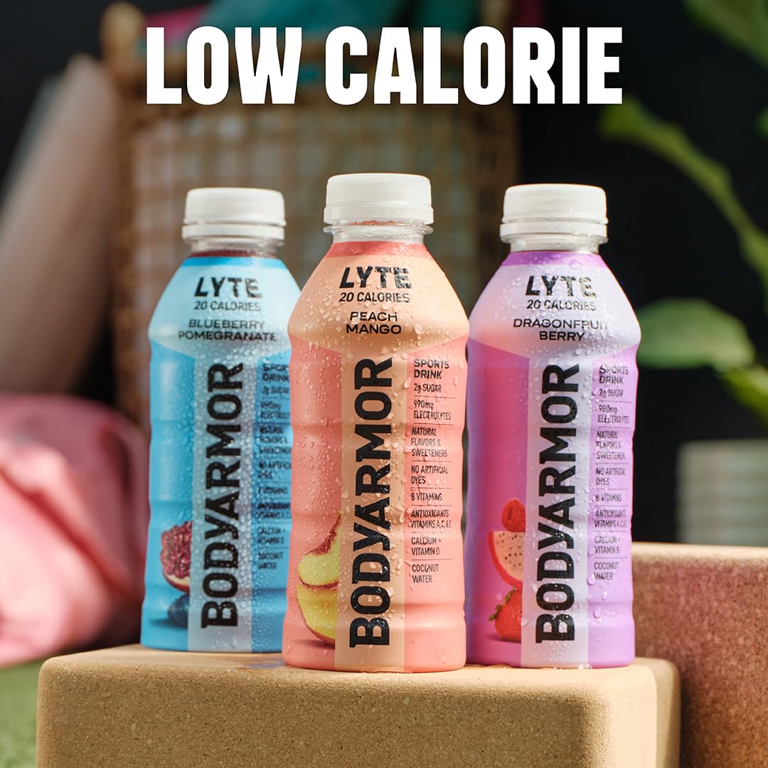 BODYARMOR LYTE Sports Drink, Low Calorie Sports Drink, 16 fl oz (12 packs)